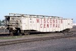 Wisconsin Central gondola WC #450 with rack to transport turnout panels